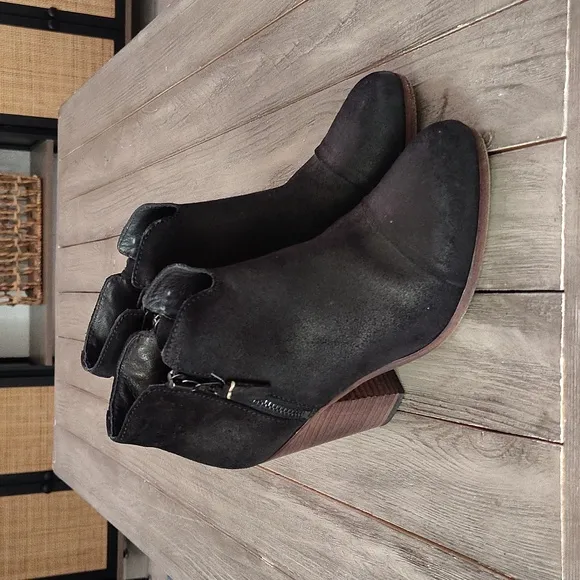 Rag &amp; Bone Margot Black Leather Ankle Boots Size EU 36½
