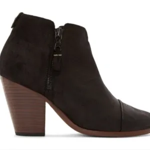 Rag &amp; Bone Margot Black Leather Ankle Boots Size EU 36½