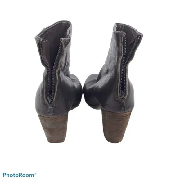 Rag &amp; Bone Newbury leather heeled boots 38