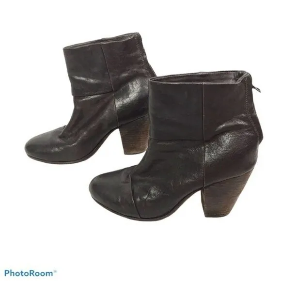 Rag &amp; Bone Newbury leather heeled boots 38