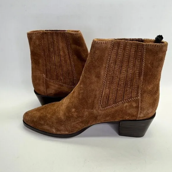 rag &amp; bone Women's ICON Rover Chelsea Boots Size 39 US 9 in Brown Suede