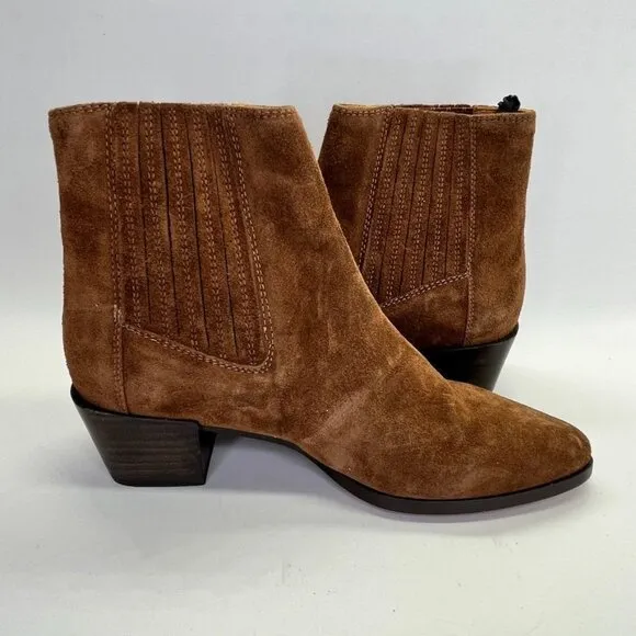 rag &amp; bone Women's ICON Rover Chelsea Boots Size 39 US 9 in Brown Suede