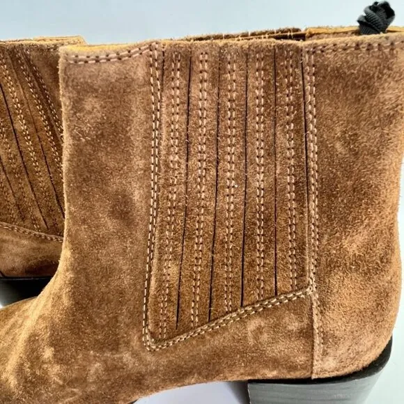 rag &amp; bone Women's ICON Rover Chelsea Boots Size 39 US 9 in Brown Suede