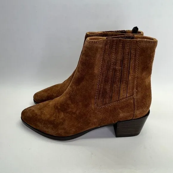 rag &amp; bone Women's ICON Rover Chelsea Boots Size 39 US 9 in Brown Suede