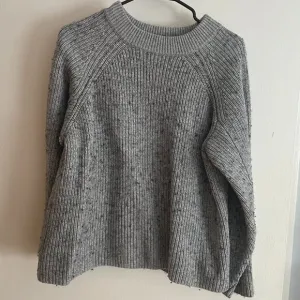 Rails Rita Gray Cotton Wool Crewneck Pullover Ribbed Sweater