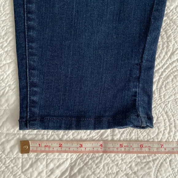 Ralph Lauren Riding Jeans Leather Patch Inner Knee Tan Medium Wash 14 Waist 34