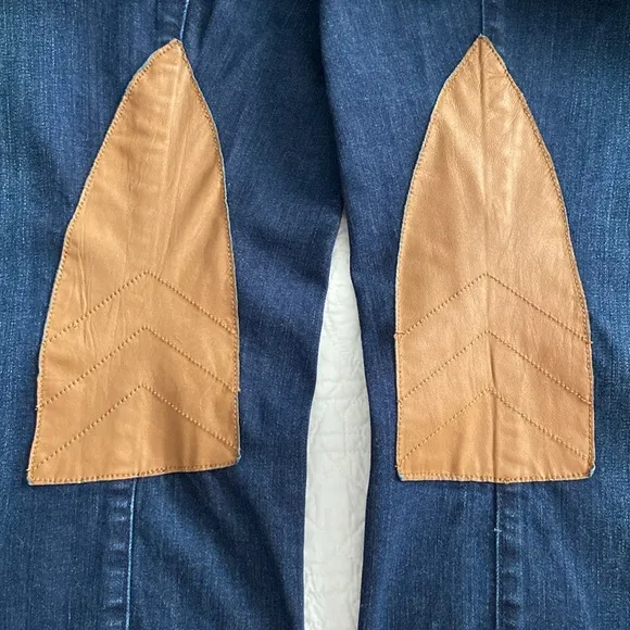 Ralph Lauren Riding Jeans Leather Patch Inner Knee Tan Medium Wash 14 Waist 34