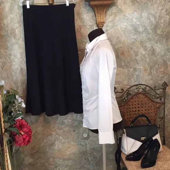 Ralph Lauren stunning black flair equestrian skirt