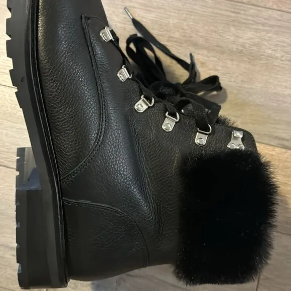 Ralph Lauren Winter Lanescout combat boots Fur size 10 NEW