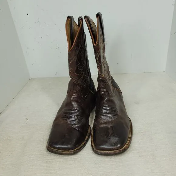 Rank 45 Boots Mens Size 9EE Brown Leather Xero Gravity Unit Western Gorpcore Job