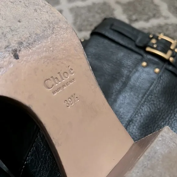 Rare Chloe Leather Equestrian Boots