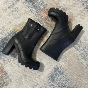 RARE Hunter high heel rain boots