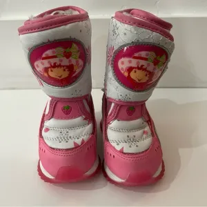RARE Vintage Strawberry Shortcake Winter Snow Boots Toddler Size 5