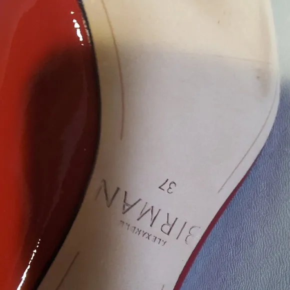 Red Patent Leather Ankle Boots