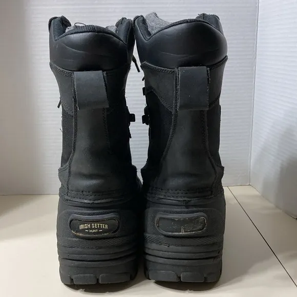Red Wing Irish Setters Hunt Mens Size 10D Snow Rain Mud Work Boots Lace Up Black