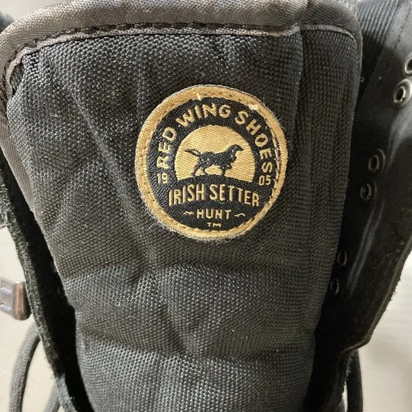 Red Wing Irish Setters Hunt Mens Size 10D Snow Rain Mud Work Boots Lace Up Black