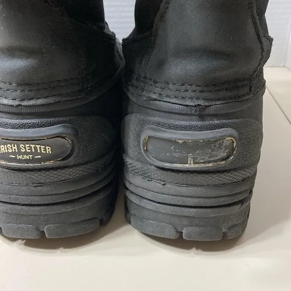 Red Wing Irish Setters Hunt Mens Size 10D Snow Rain Mud Work Boots Lace Up Black