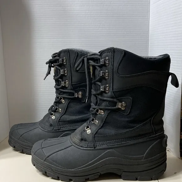 Red Wing Irish Setters Hunt Mens Size 10D Snow Rain Mud Work Boots Lace Up Black