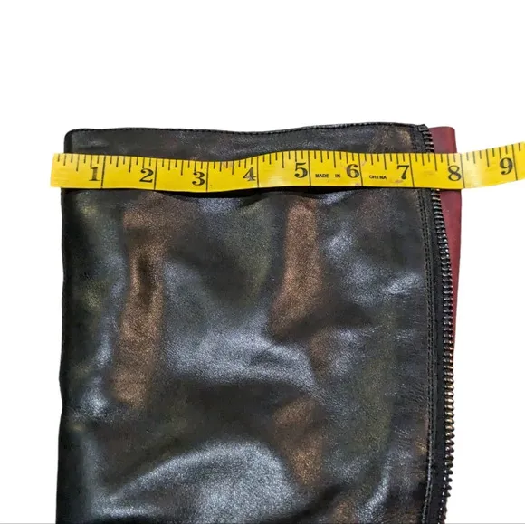 Remonte Womens Black Leather Tall Riding Boots Fleece Lined Size 41 US 9.5