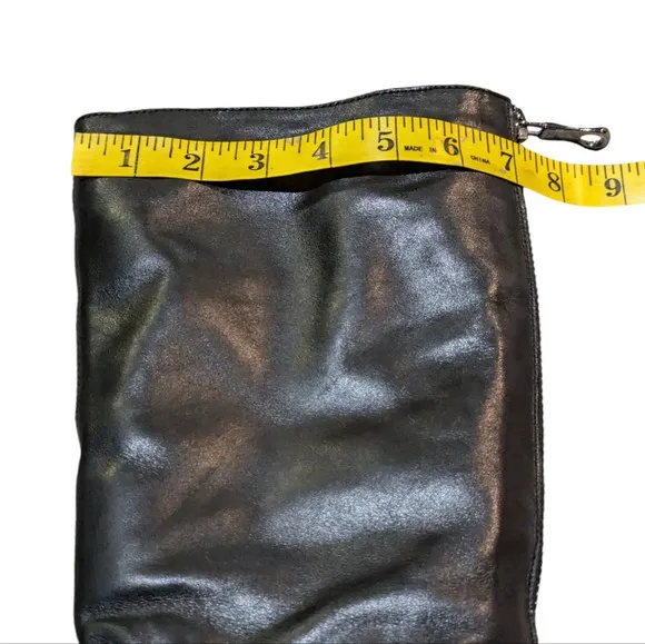 Remonte Womens Black Leather Tall Riding Boots Fleece Lined Size 41 US 9.5