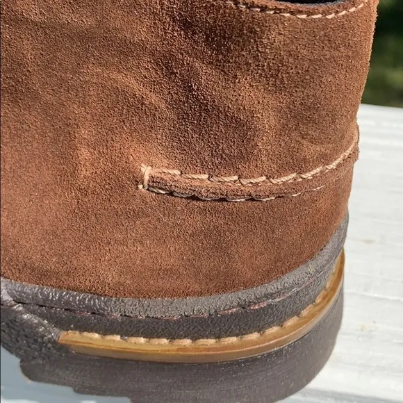 Rieker brown suede Sherpa lined winter ankle boots sz 6