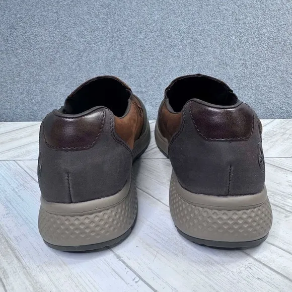 Rieker Deploy Men's Slip-On Shoes Sneakers Tex Leather‎ Brown Size 44/US 10.5