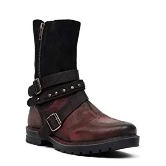 Roan by Bed Stu Anabella Womens Moto Riding Booties shoes sz 8