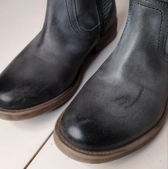 Roan By Bed Stu Date Leather Knee-High Tall Winter Equestrian Biker Boots Sz 8