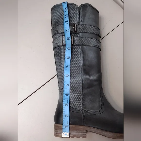Roan By Bed Stu Date Leather Knee-High Tall Winter Equestrian Biker Boots Sz 8
