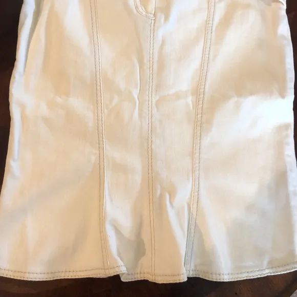 ROBERTO CAVALLI Off White Denim Pencil Skirt SZ 40