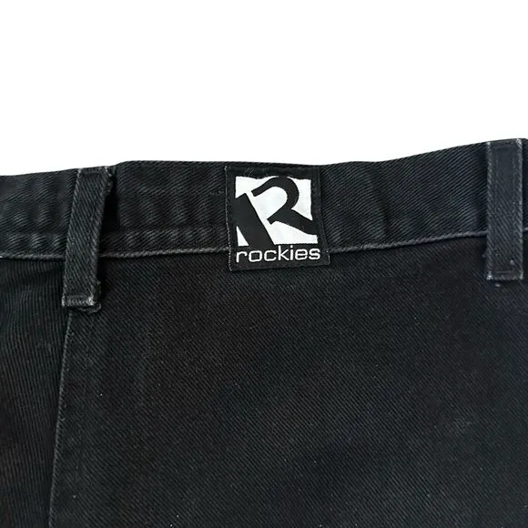 Rockies Vintage Western High Waist Bareback Studded Denim Jeans 13/14 (30 x 33)