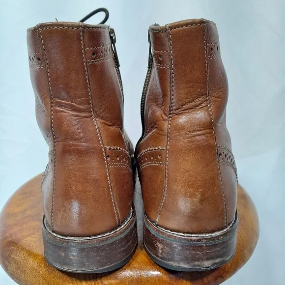 Rockport Brown Leather Wyatt Wingtip Boots