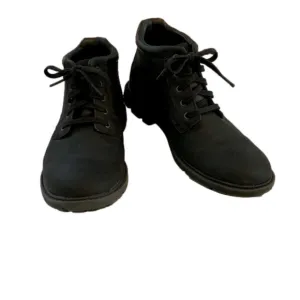 ROCKPORT Mens Leather Hiking Boots, Size 8.5 Euro 42, Black.