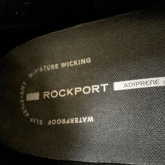 ROCKPORT Mens Leather Hiking Boots, Size 8.5 Euro 42, Black.
