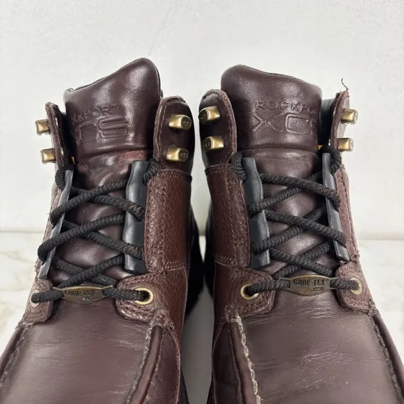 Rockport XCS Men’s Brown Leather Hiking Boots Sz 7M