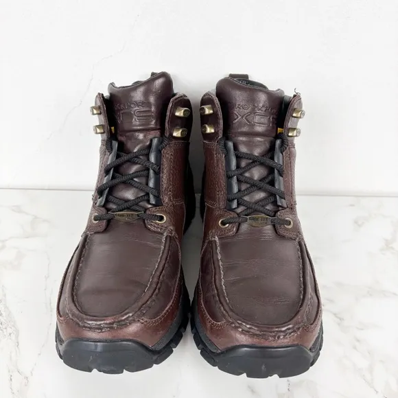 Rockport XCS Men’s Brown Leather Hiking Boots Sz 7M