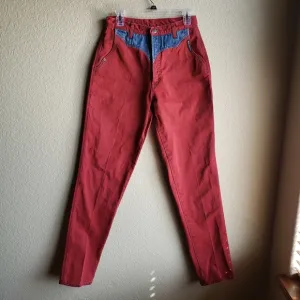 Rocky Mountain Jeans Vintage Rockies Jeans Red Wash Two Tone 31/11 Long