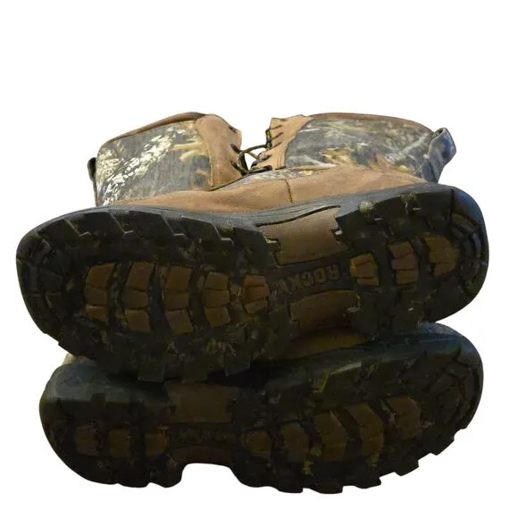 Rocky Snake Boot Sz 7m Boots Prolight Waterproof Camo Mossy Oak 16&quot; Hunting
