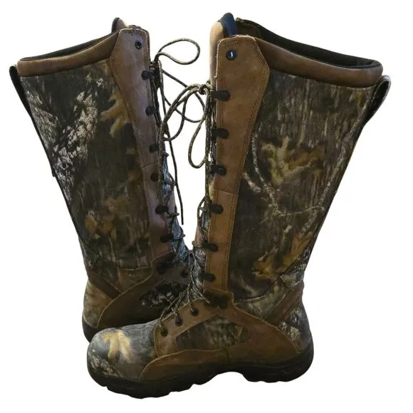 Rocky Snake Boot Sz 7m Boots Prolight Waterproof Camo Mossy Oak 16&quot; Hunting