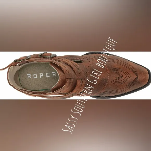 🆕⭐Roper brown western bootie boots