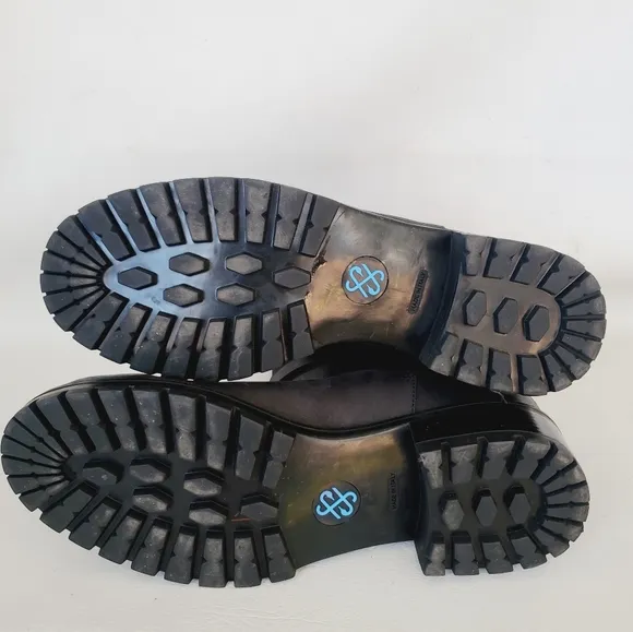 Ross &amp; Snow Moto Emilina Moto Black Boots 10