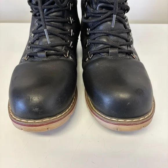 Royal Canadian Lethbridge Winter Boots Black Leather Fur Waterproof Women’s 8