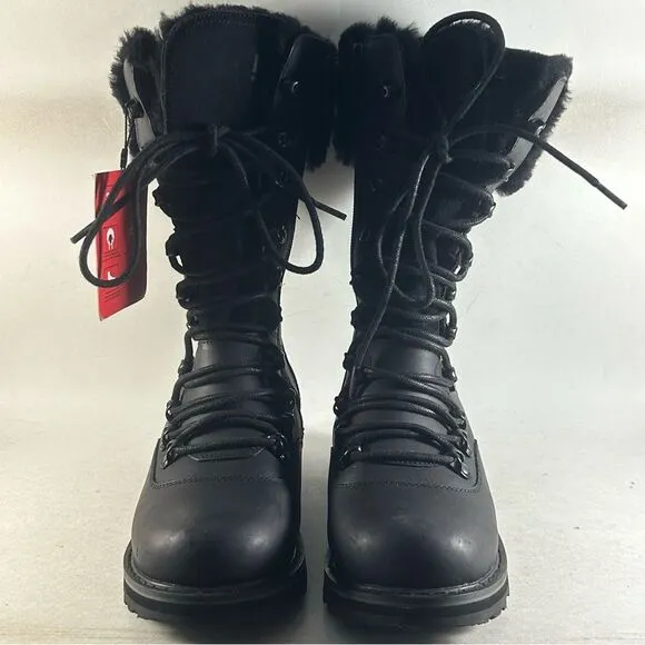 Royal Canadian Castlegar Waterproof Winter Boots Black Women’s Size 6.5