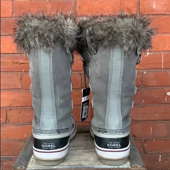 SALE❤️ SOREL NEW Joan of Arctic Waterproof Fur Tall Lace Up Winter Snow Boots 6