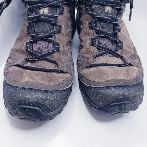 Salomon Eskape Brown Gore-Tex Lace Up Outdoor Hiking Trail Boots Men's Size 10
