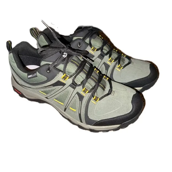 Salomon Evasion CS 12 Contagrip Orthlite Trail Shoes Men Waterproof Leather NWOT