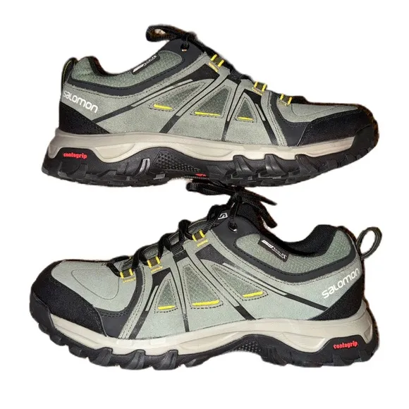 Salomon Evasion CS 12 Contagrip Orthlite Trail Shoes Men Waterproof Leather NWOT