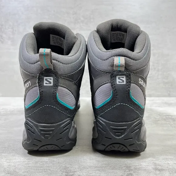 Salomon Mudstone Waterproof Trail Hiking Boots - Women's Size 7 - Gray