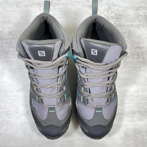 Salomon Mudstone Waterproof Trail Hiking Boots - Women's Size 7 - Gray