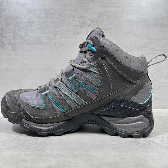 Salomon Mudstone Waterproof Trail Hiking Boots - Women's Size 7 - Gray